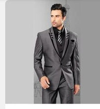 Load image into Gallery viewer, Wedding suit 3 pics  formal costume homme mens dresses tailored models terno masculino marraige suits for men silim traje hombre