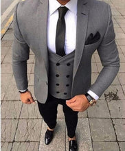 Load image into Gallery viewer, Wedding suit 3 pics  formal costume homme mens dresses tailored models terno masculino marraige suits for men silim traje hombre
